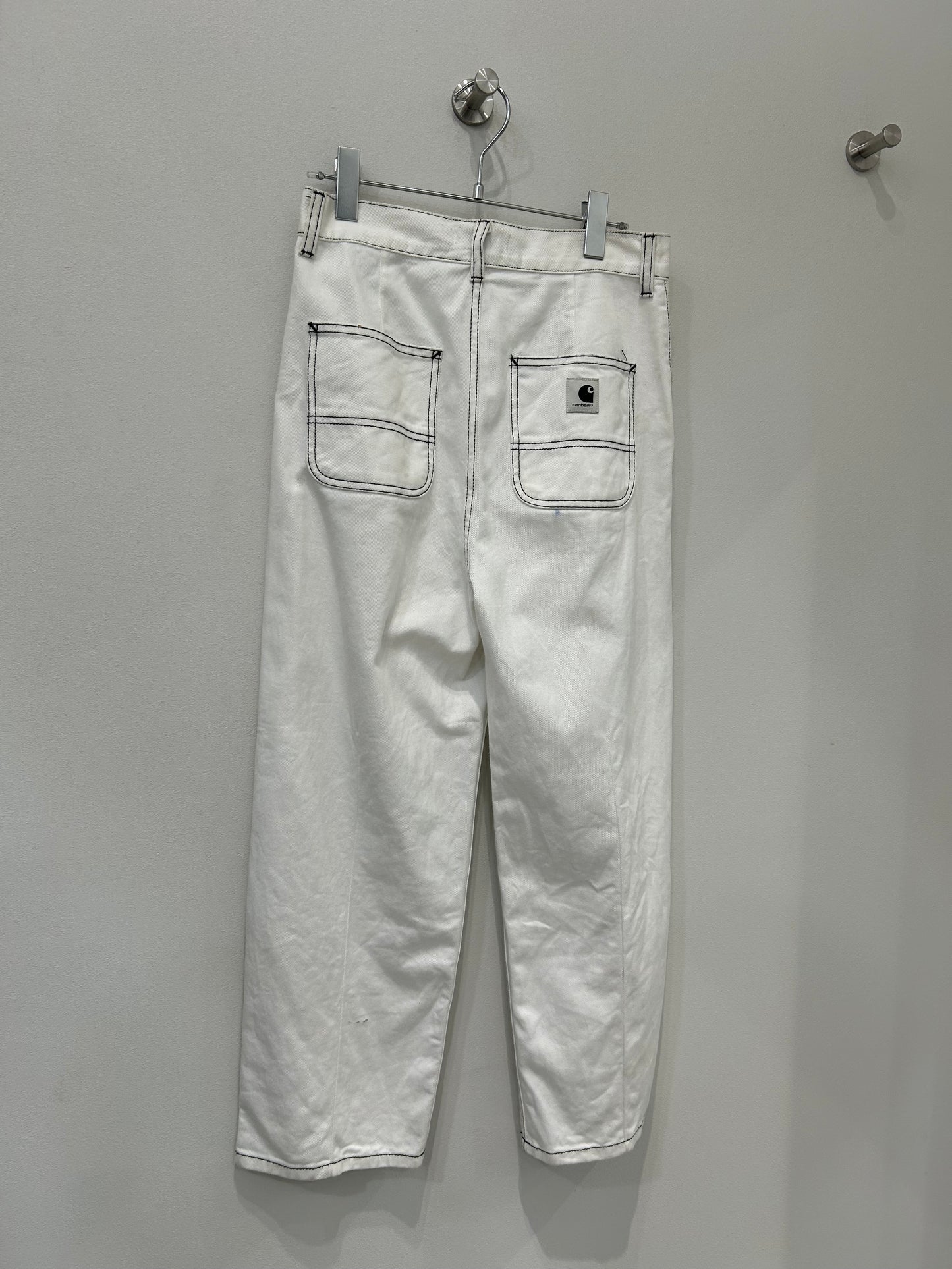 Carhartt wip black stitch work pants