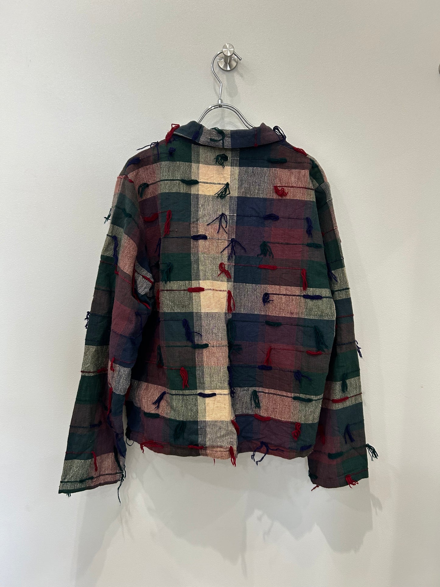 Used India design check jacket