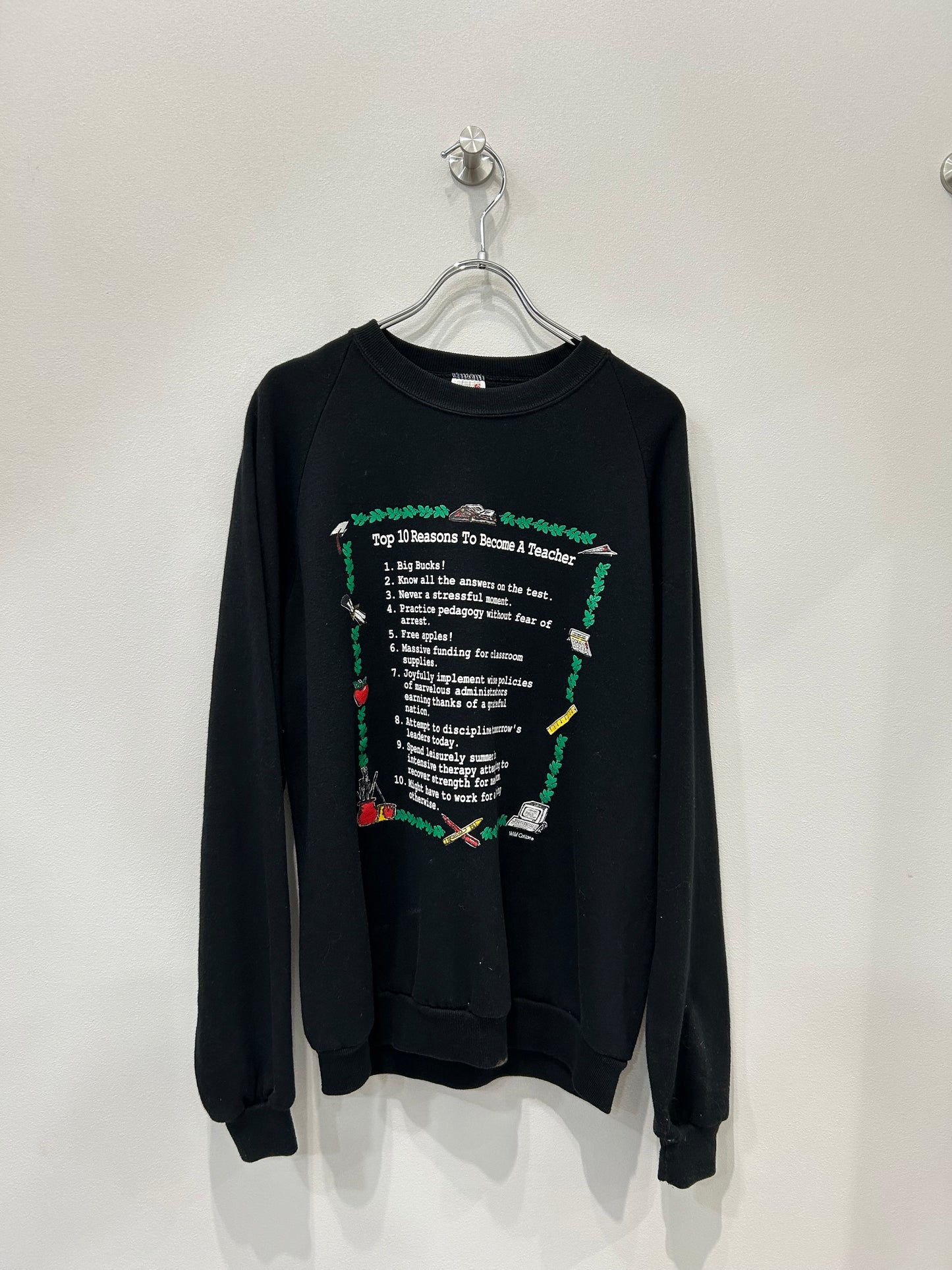 90's Message print sweat