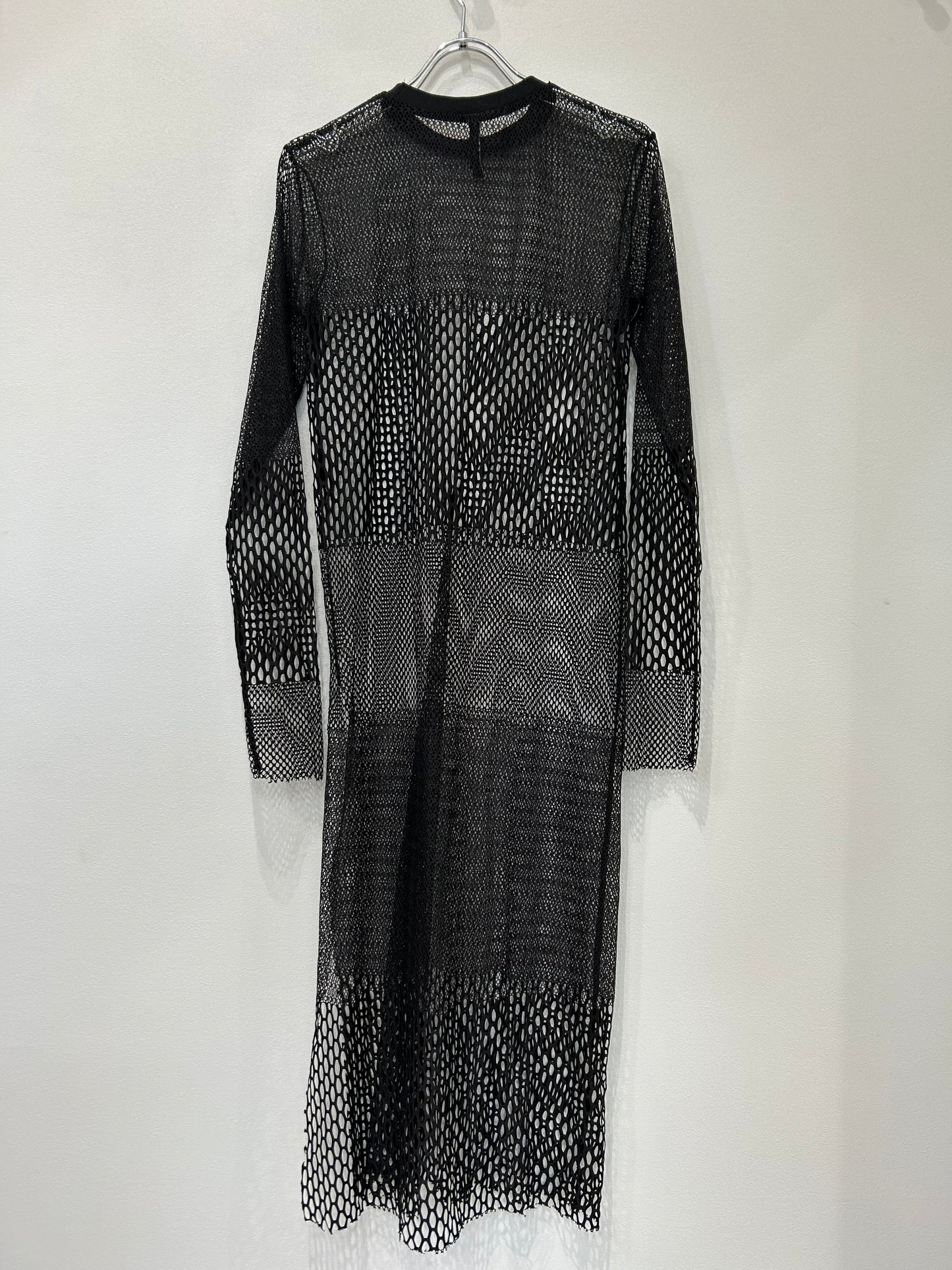 USED Multi mesh slit dress