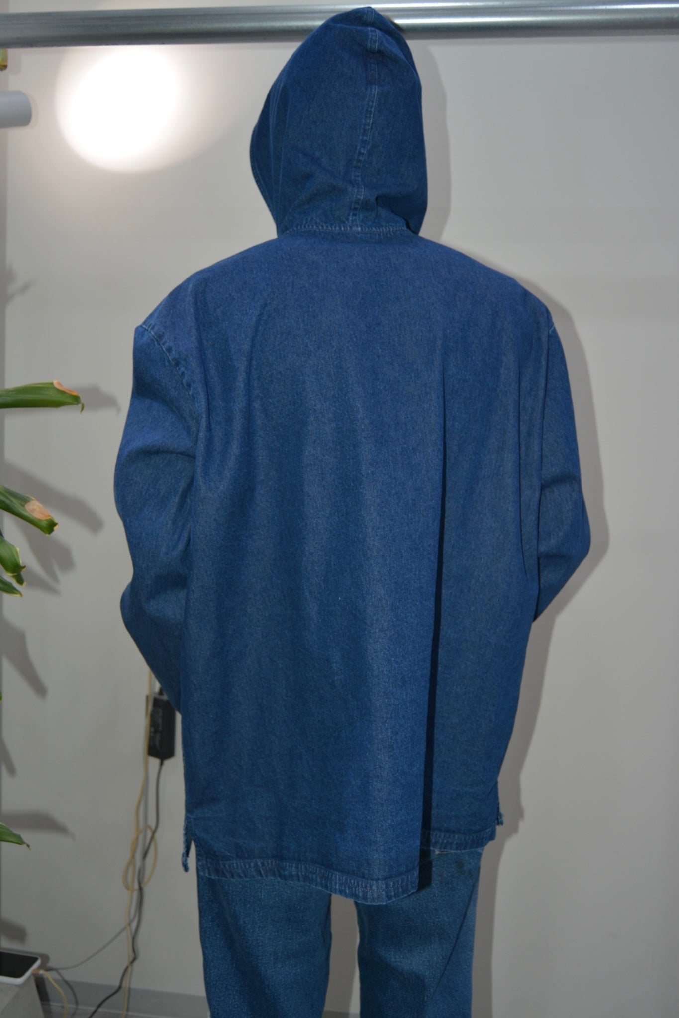 Chic Zip denim hoodie
