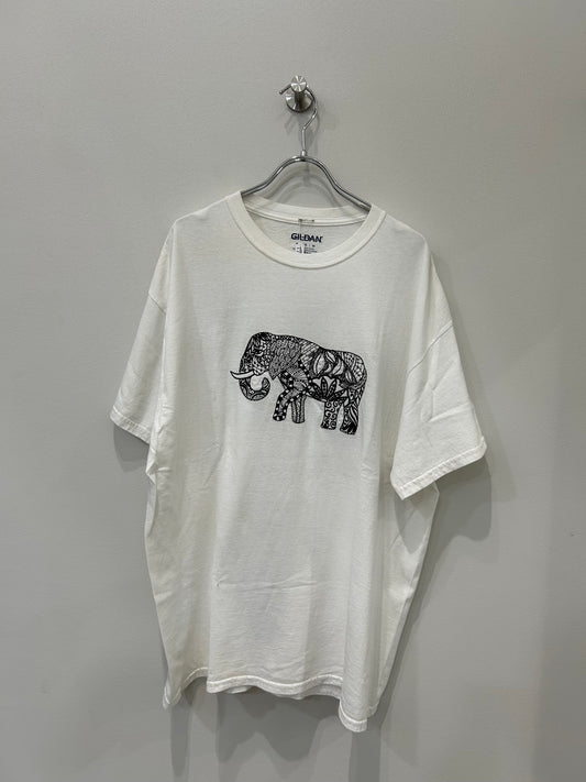 Elephant Embroidery tee
