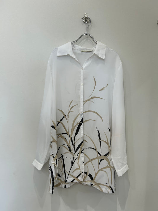 Rice ears see through shirt