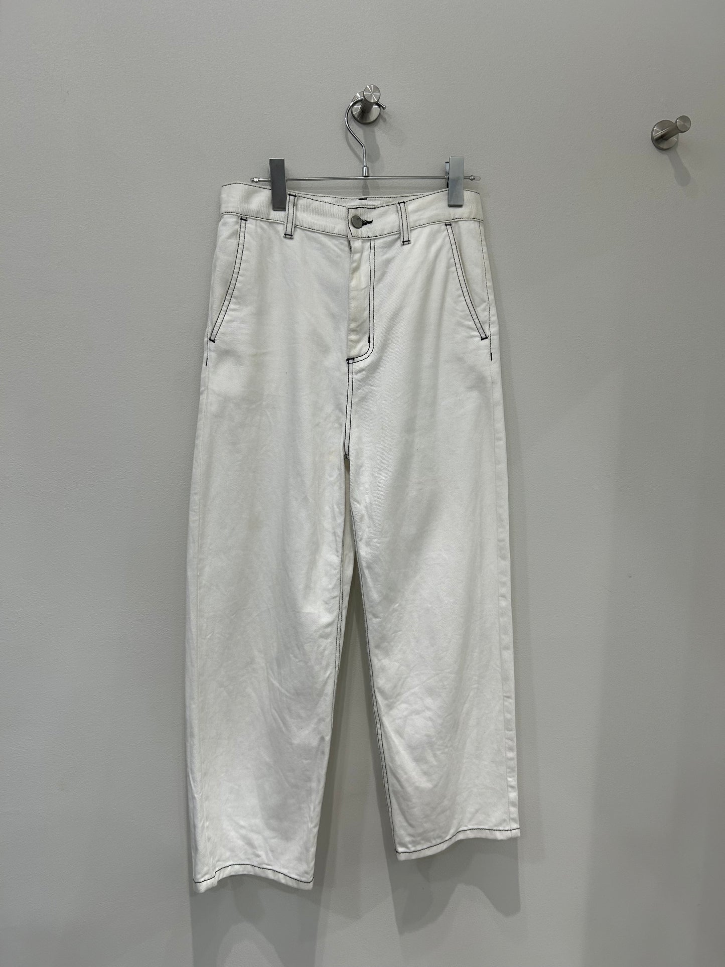 Carhartt wip black stitch work pants