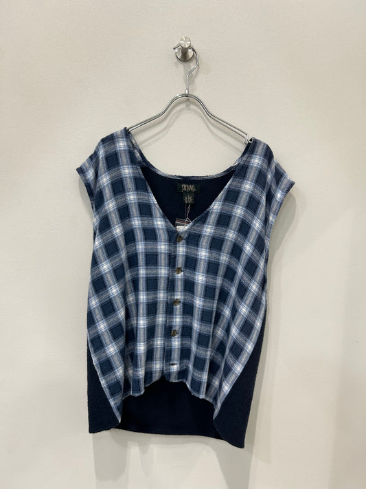 90's Stefano Man Blue check vest