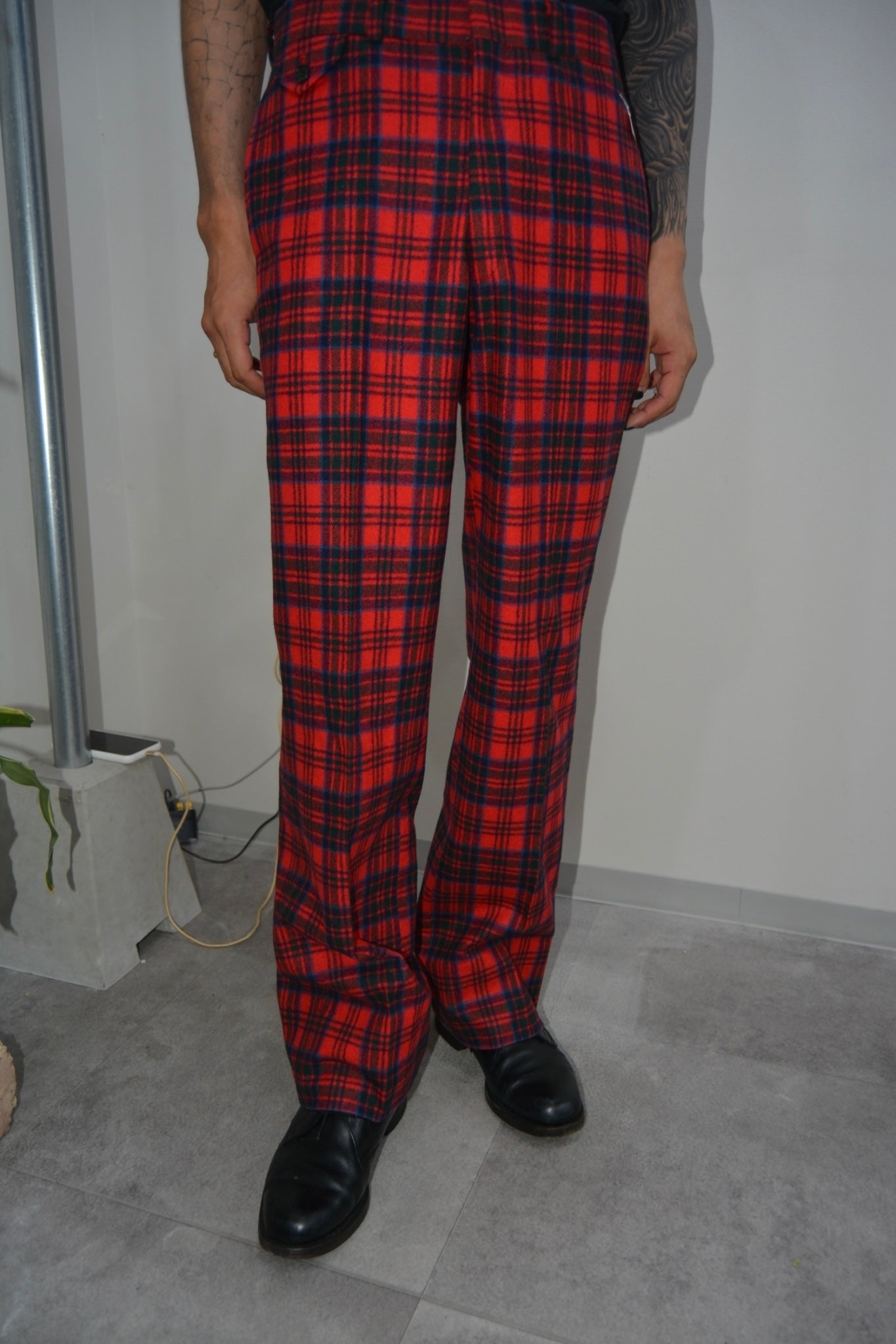VOX wool check slacks