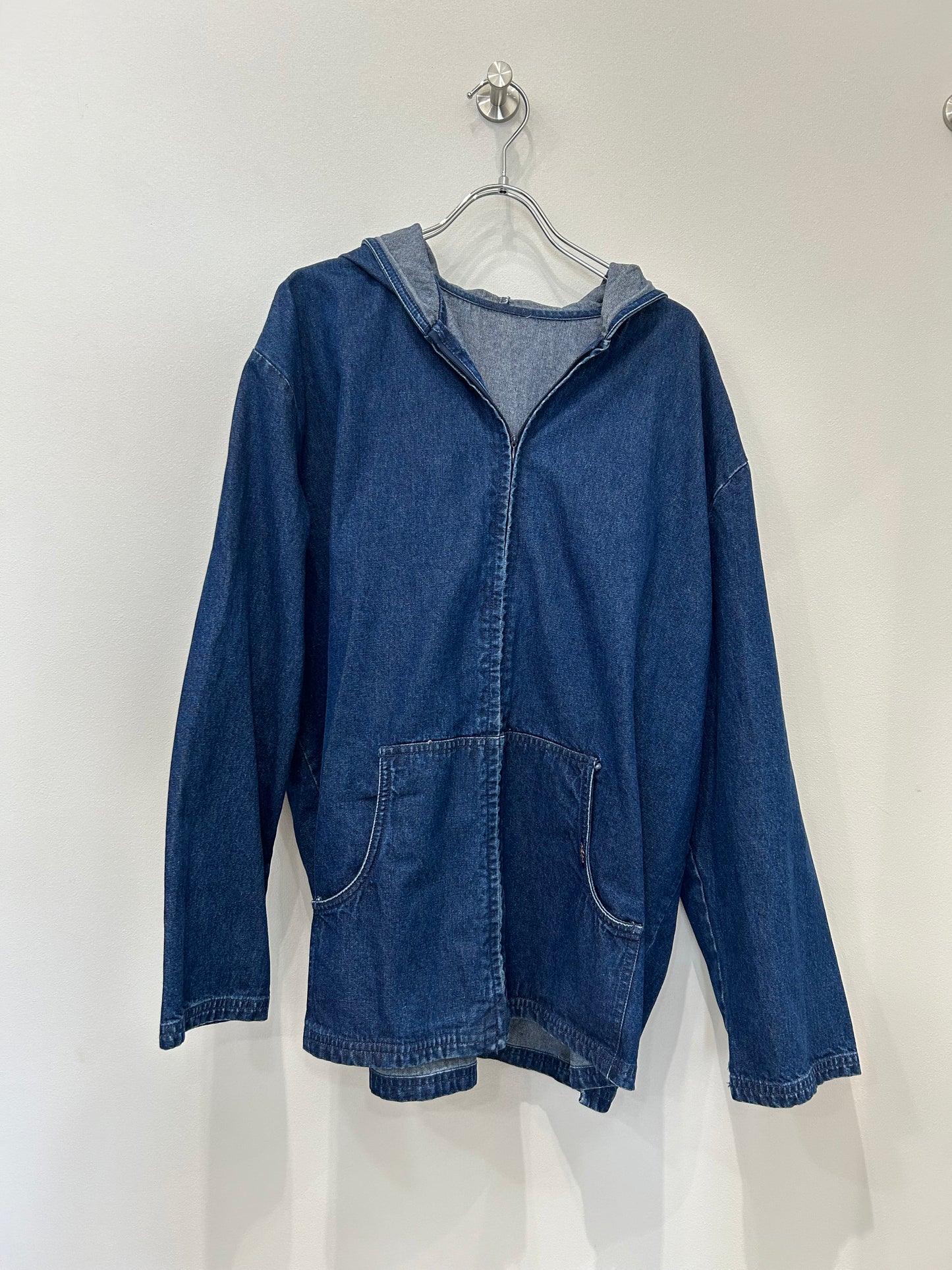 Chic Zip denim hoodie