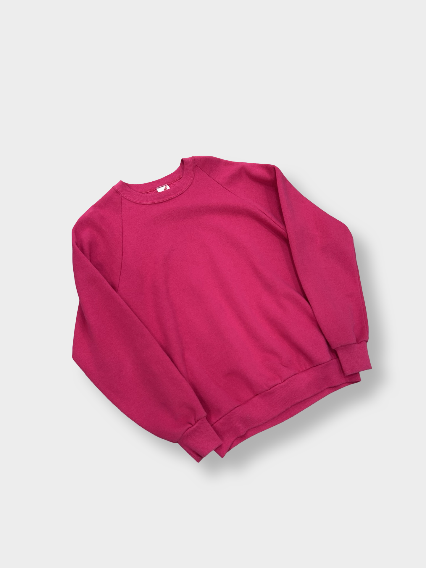 90's JERZEES Plain vivid pink sweat