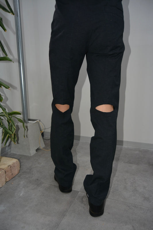 Perforated work pants