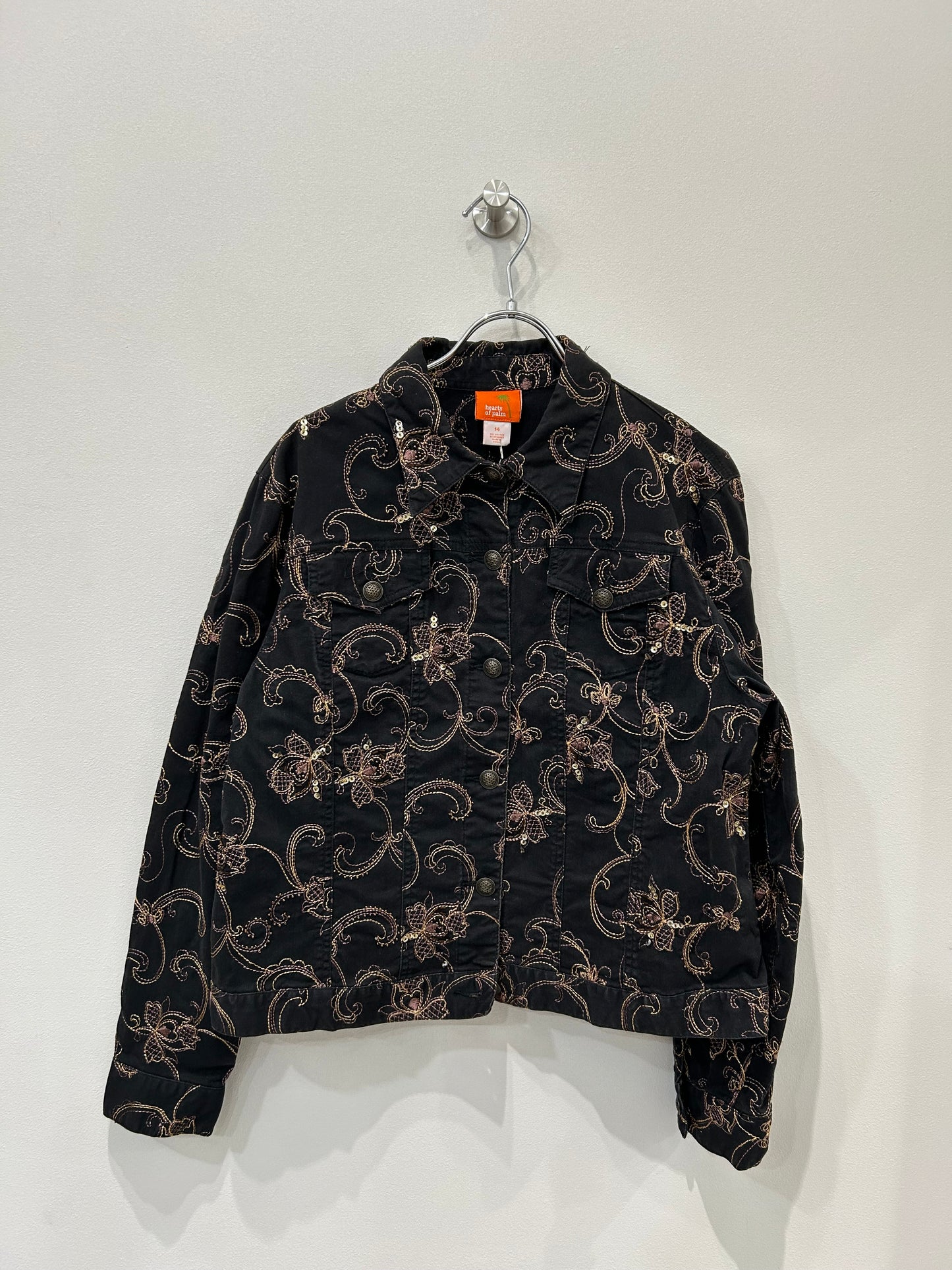 90's  Design black denim Jacket